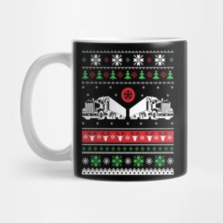 trucker christmas shirt Mug